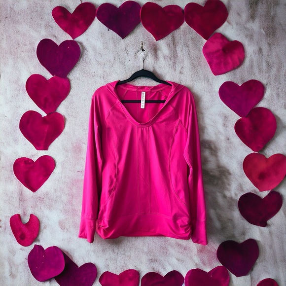 Kyodan Bright Pink l/s Athletic Hoodie sz M - Picture 8 of 8